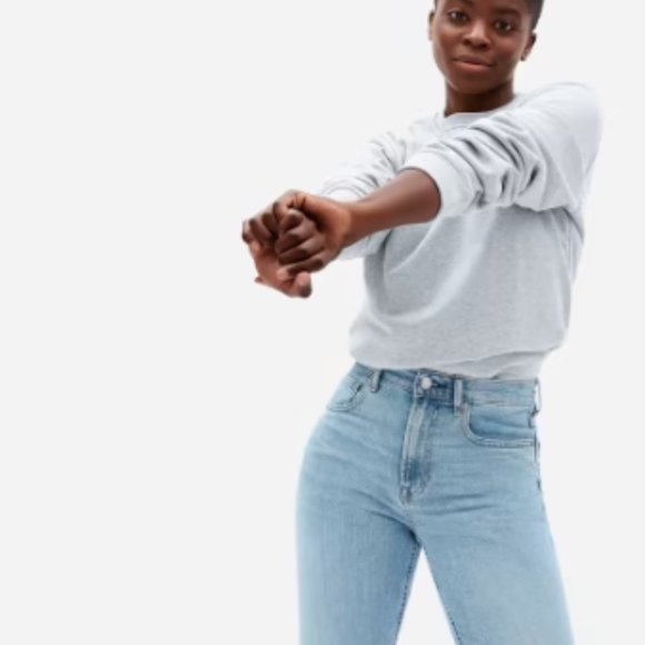 Everlane The Japanese Denim Cheeky Jean Sky Blue Wash Size 25 - Picture 2 of 4